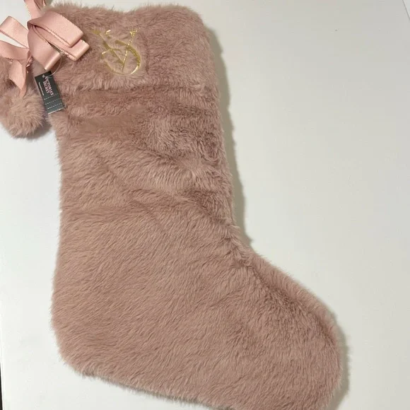 Victoria's Secret Pink Faux Fur Holiday Stocking - Picture 9 of 14